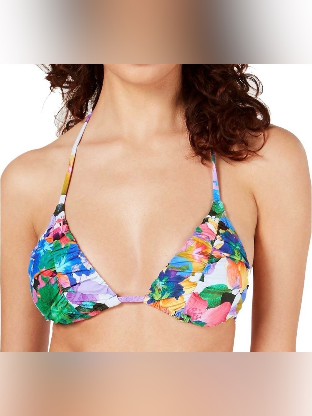 Nanette Lepore Tropical Triangle Bikini Top